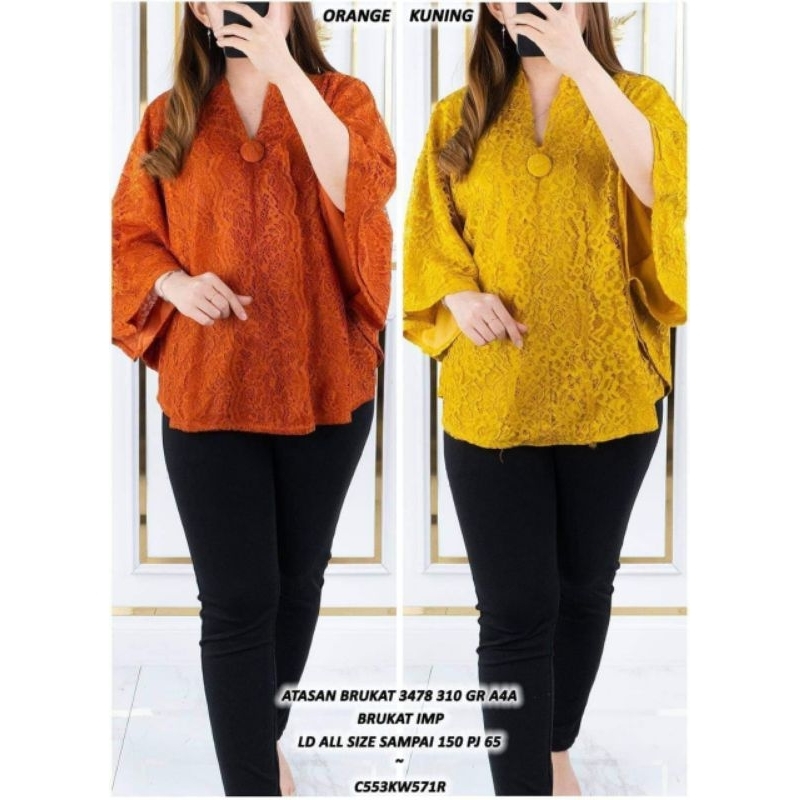 Atasan brukat kalong jumbo ld 140