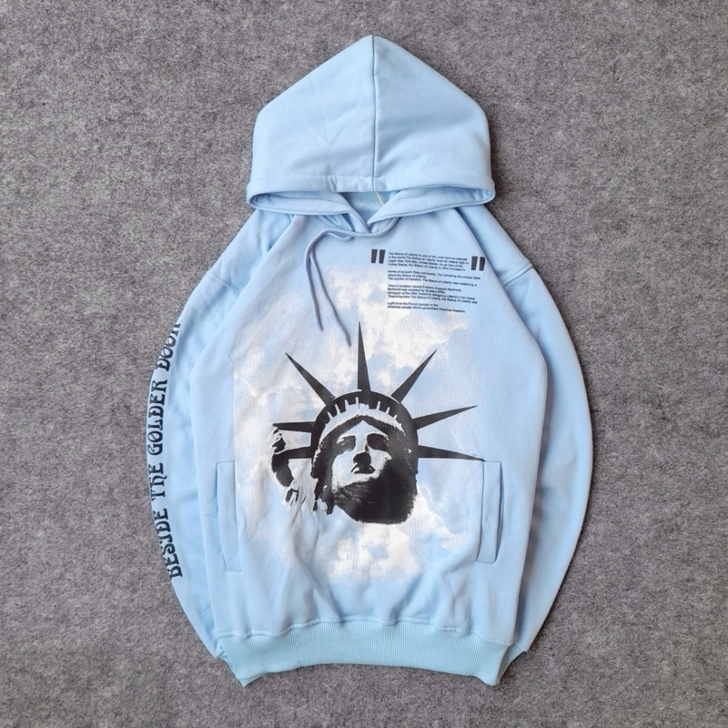 HOODIE OFF WHITE LIBERTY NEW FULLTAG