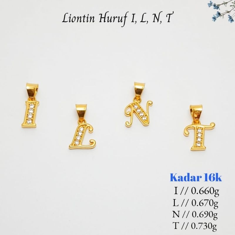 LIONTIN HURUF KADAR 16K
