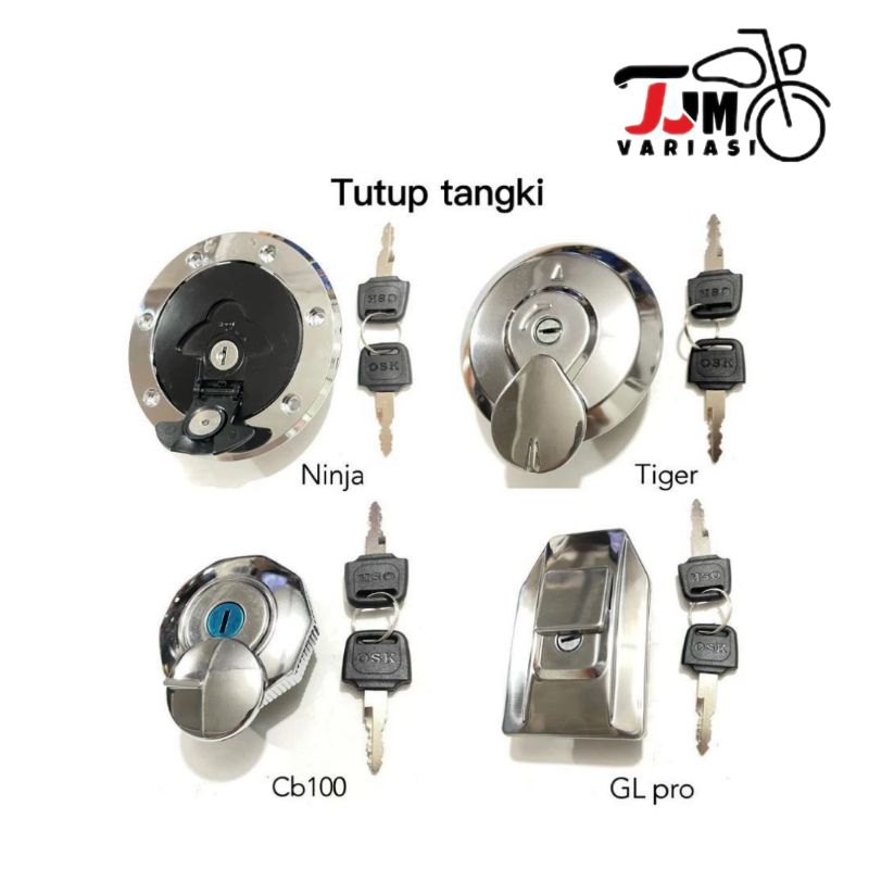 TUTUP TANGKI NINJA CB GL PRO / 100 TIGER  ~ tengki tanky tangki tengky bensin original merk OSK ori 