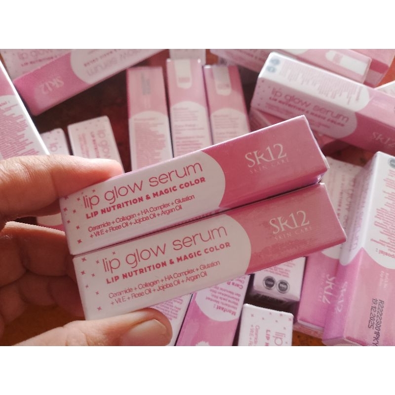 Lip Glow Serum SR12/ LIPGLOW/ Melembabkan Memberikan Warna pada Bibir dan Efek Glossy BPOM Halal