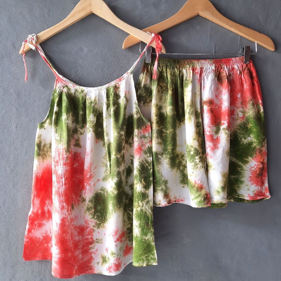 Come Setelan Lobek Pendek Katun Rayon