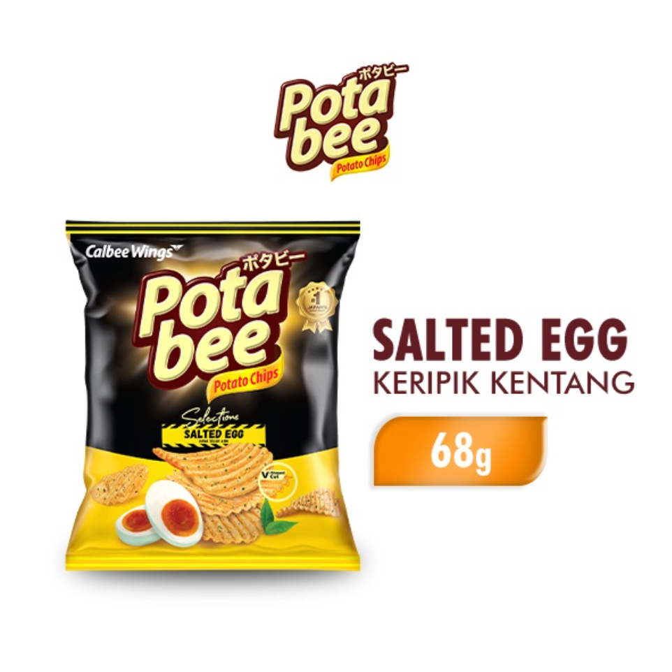 

POTABEE Rasa Salted Egg Potato Chips Keripik Kentang 68 gram