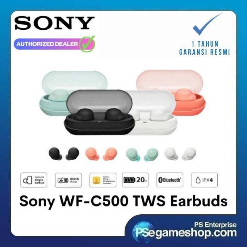 Sony WF-C500 / WF C500 True Wireless Headphones TWS Headset