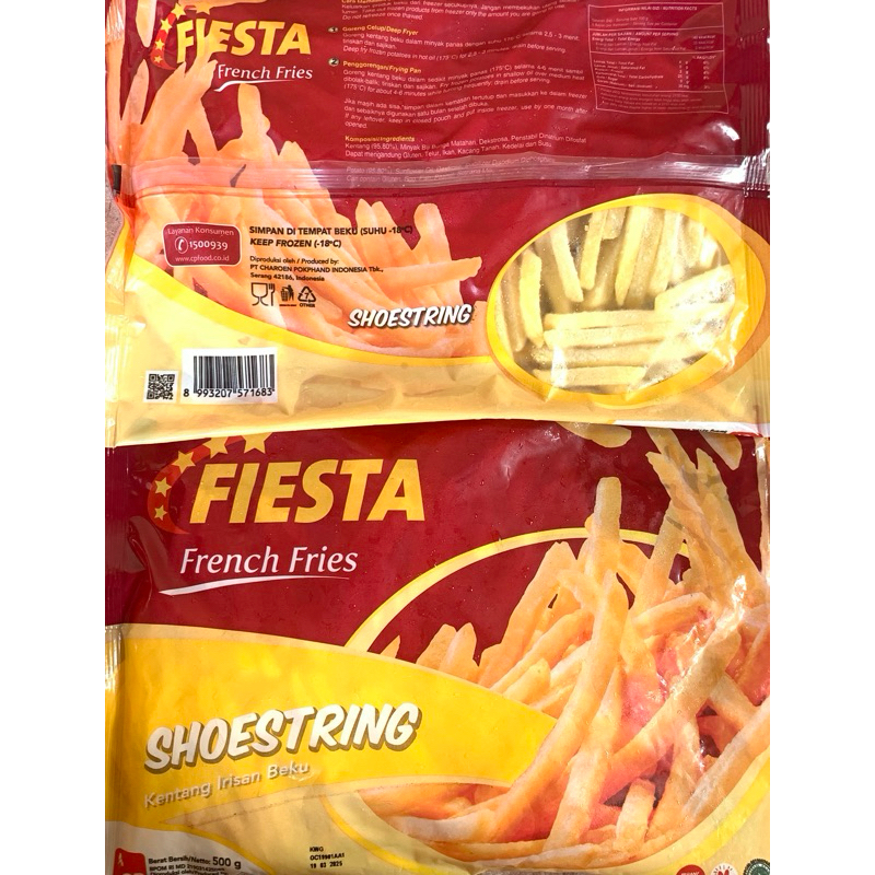 

Fiesta Kentang Shoestring 500gr / French Fries Kentang Goreng