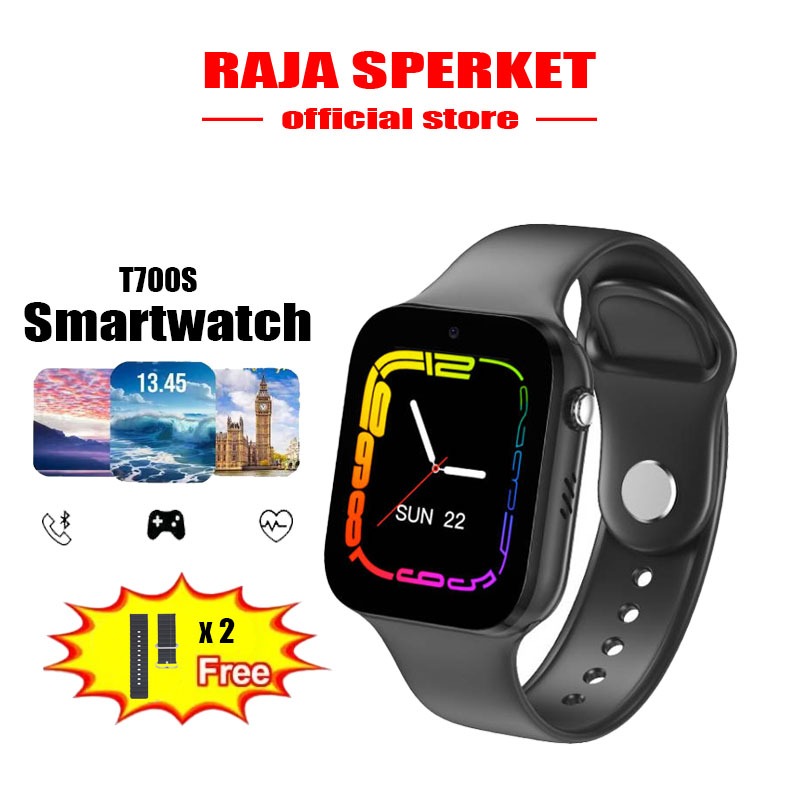 Skytime Watch 8 T700S Jam Tangan 1.86Inch SmartWatch Waterproof Music i7 Pro Max Smart Watch Menduku