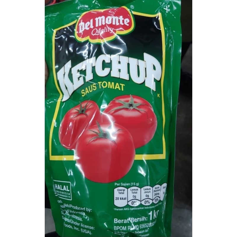 

Delmonte saus tomat dan saus extra hot 1kg