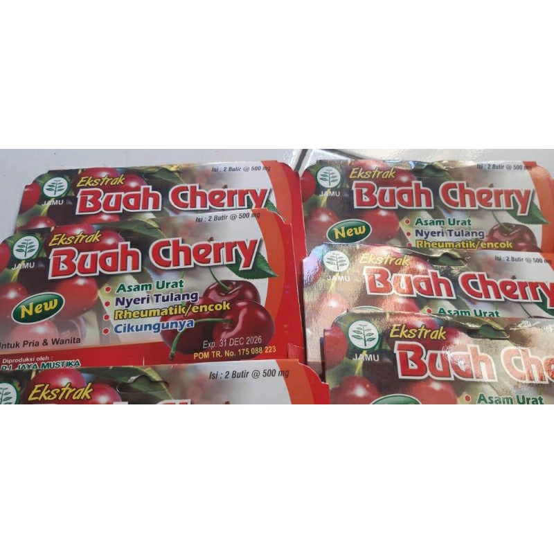 

extra buah cery original kemasan hanger isi 40 tablet