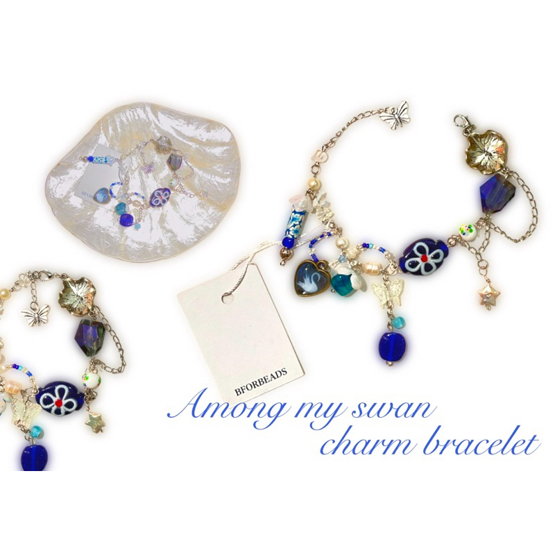 mazzy star among my swan charm bracelet