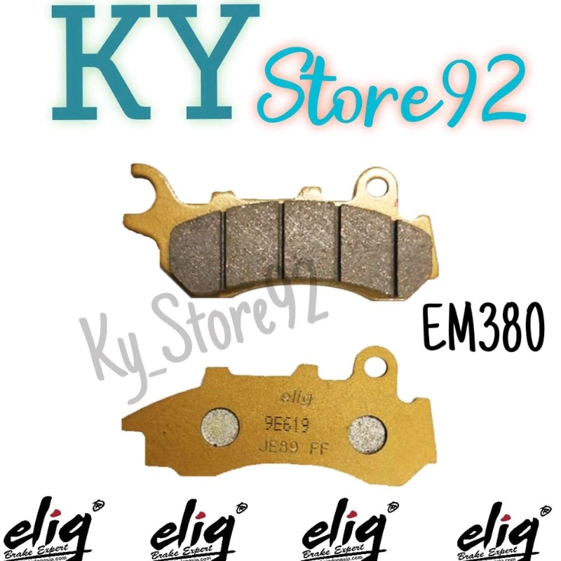 ELIG Kampas Rem Depan EM380 All New PCX 160 CBS 2021 . New PCX 150 CBS Lokal 2018 . ADV 150 CBS