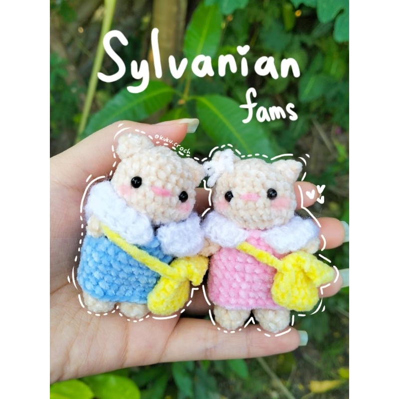 Sylvanian families rajut keychain /crochet Sylvanian families
