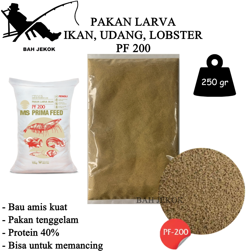 Pelet PF200 Pakan Ikan Hias Kecil Bibit Cupang Koi Guppy Kura Kura Kolam & Akuarium (250gr).