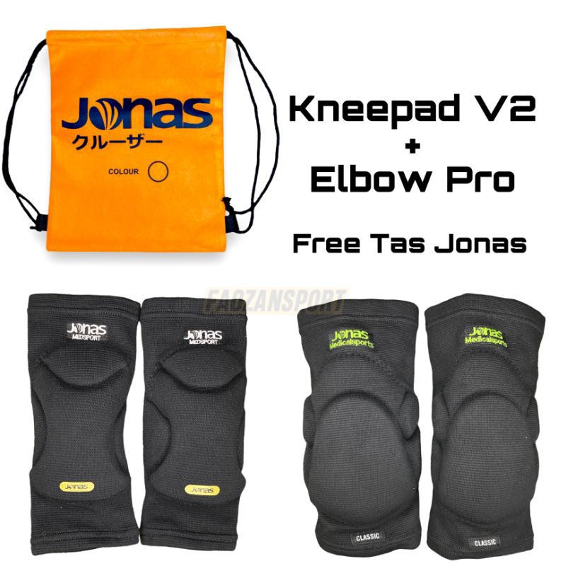 Kneepad Futsal Jonas V2 Elbow pro touch Deker pelindung lutut siku kiper Futsal Original