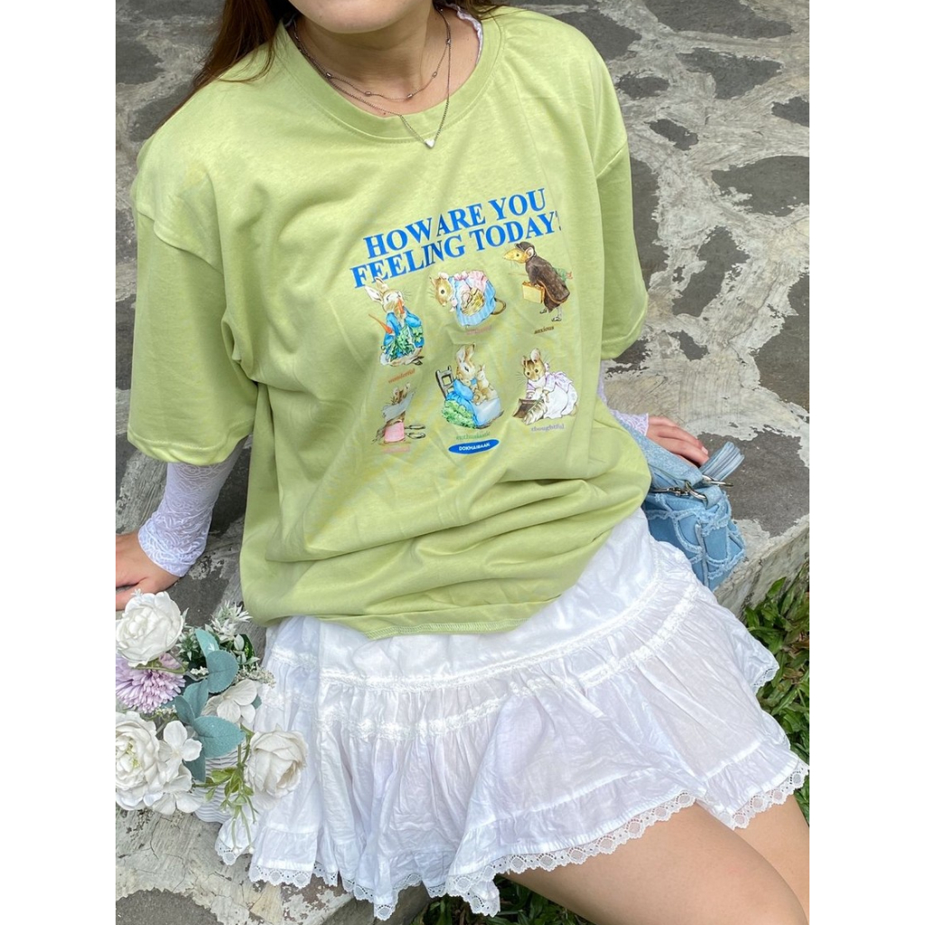 Peter Rabit Kaos Oversize / Kaos Hijau / Kaos Oversize