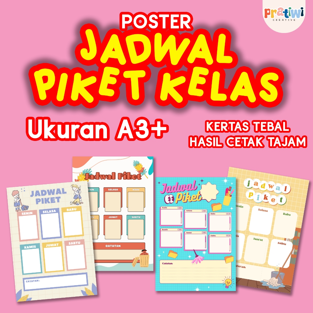 POSTER JADWAL PIKET KELAS