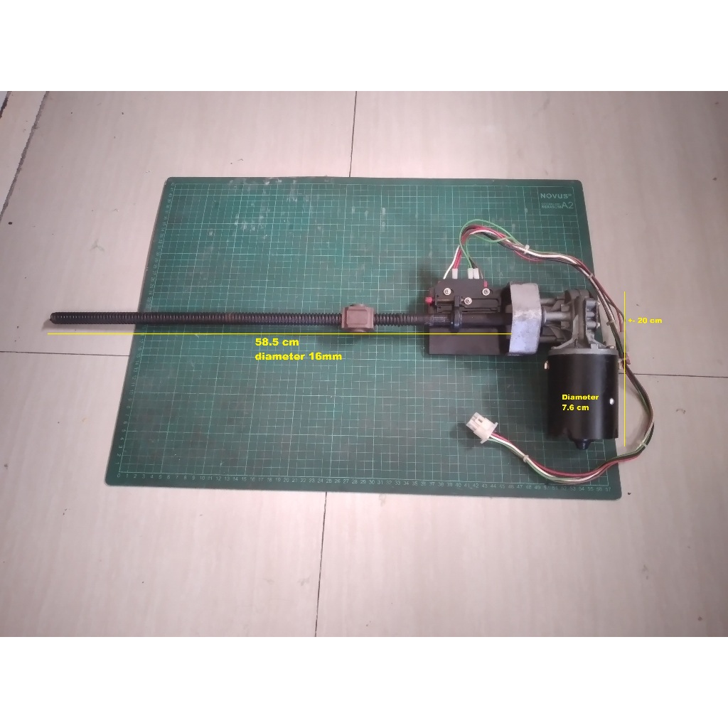 DC wiper 5-24V As Ulir panjang 58 cm