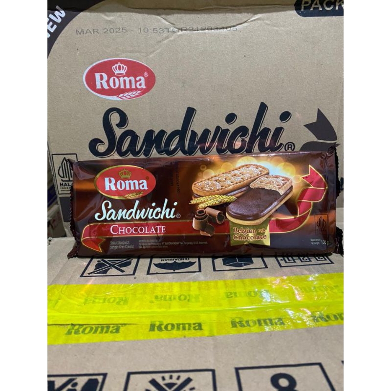 

Roma sandwich coklat 1 karton isi 24
