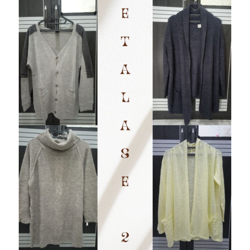 Etalase 2 Preloved / baju bekas / rajut / sweater / crop / PL / oversize / cardigan / vest