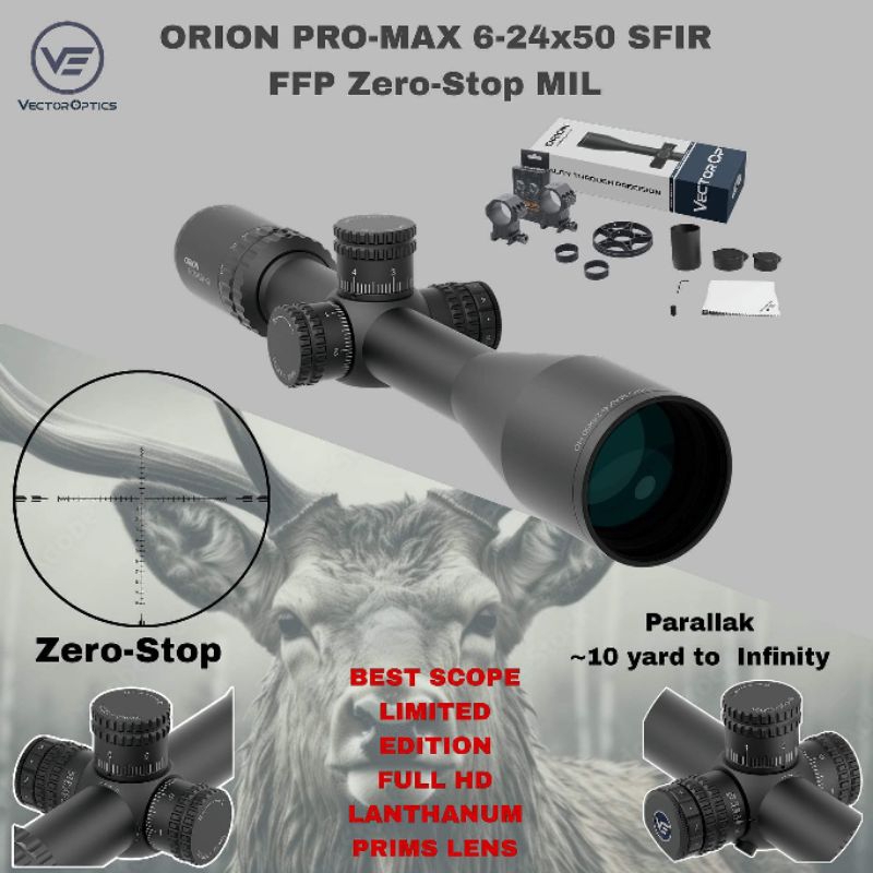 VECTOR ORION PRO-MAX 6-24X50 HD FFP IR