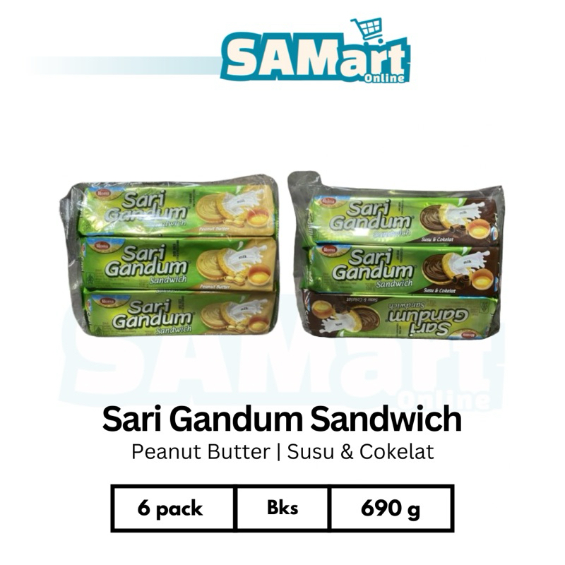

Roma Sari Gandum Sandwich Bks Isi 6 pack 690 gr [INSTAN SLEMAN]