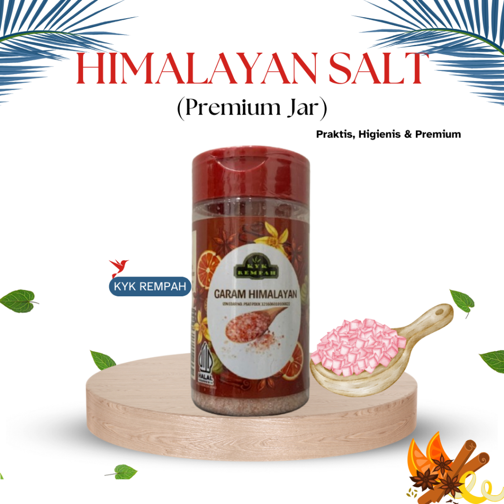 

Garam Himalaya Premium [ JAR ] | Himalayan Salt Bumbu Dapur Praktis