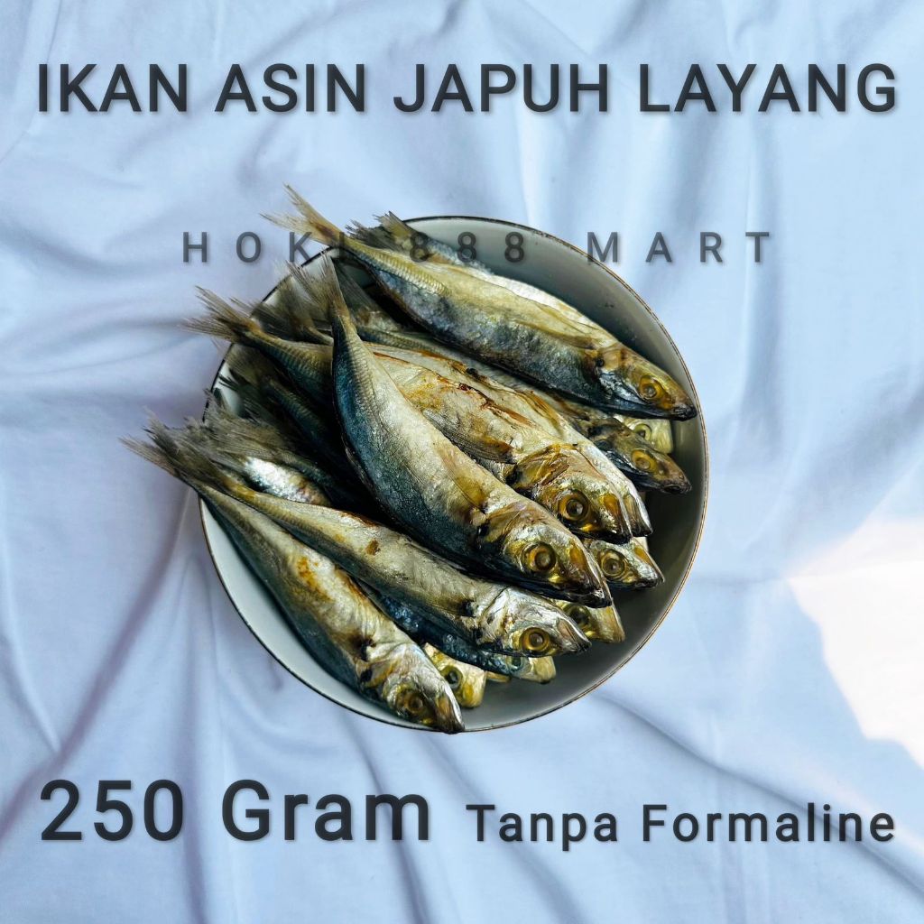 

Ikan Asin Japuh Layang / Ikan Japuh / Ikan Japu / COD