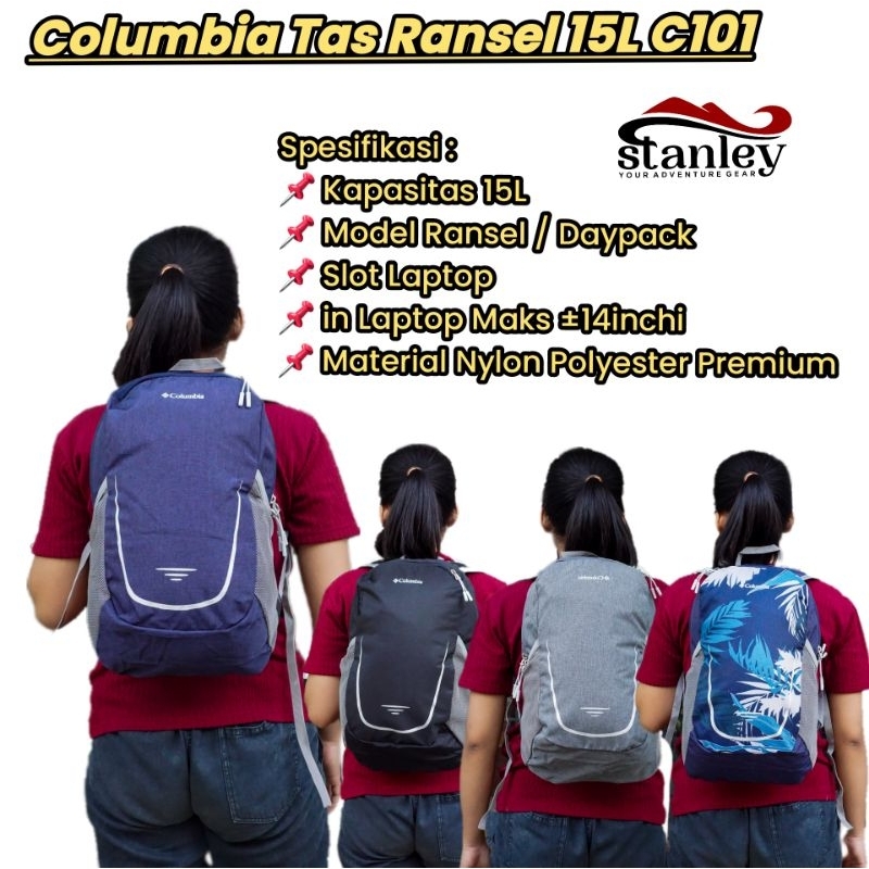 Kolumbia Columbiaaa Tas Ransel 15L C101 , Tas slempang consina Wera