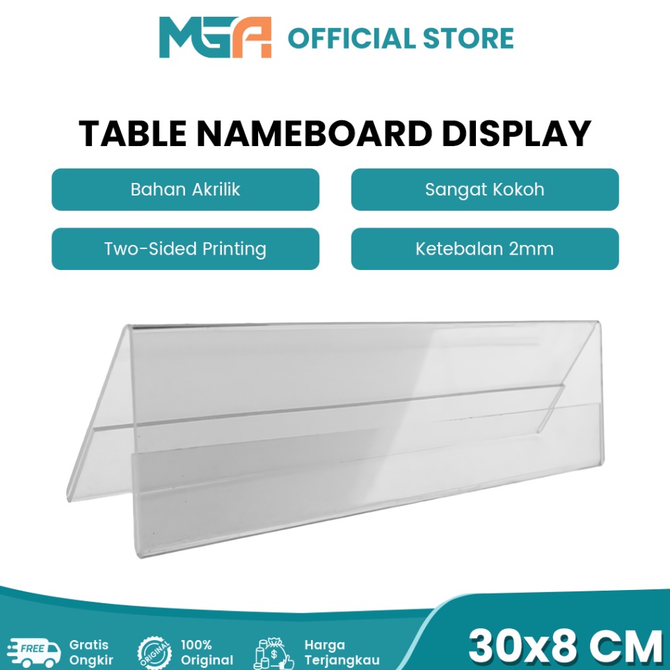 

Stock Pilihan Papan Nama Meja Akrilik Nama Nama Jabatan desain elegan Tipe Segitiga