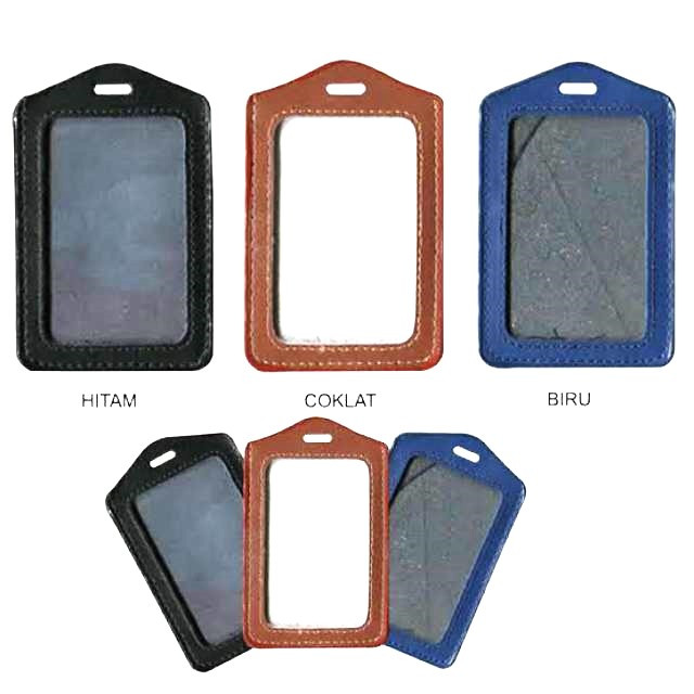 

NAME TAG ID CARD HOLDER BAHAN KULIT PVC B1 TEMPAT KARTU NAMA
