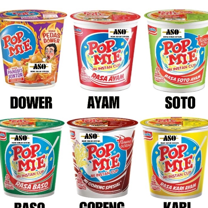 

ORIGINAL POP MIE POPMIE MIE INSTANT ALL VARIAN PROMO