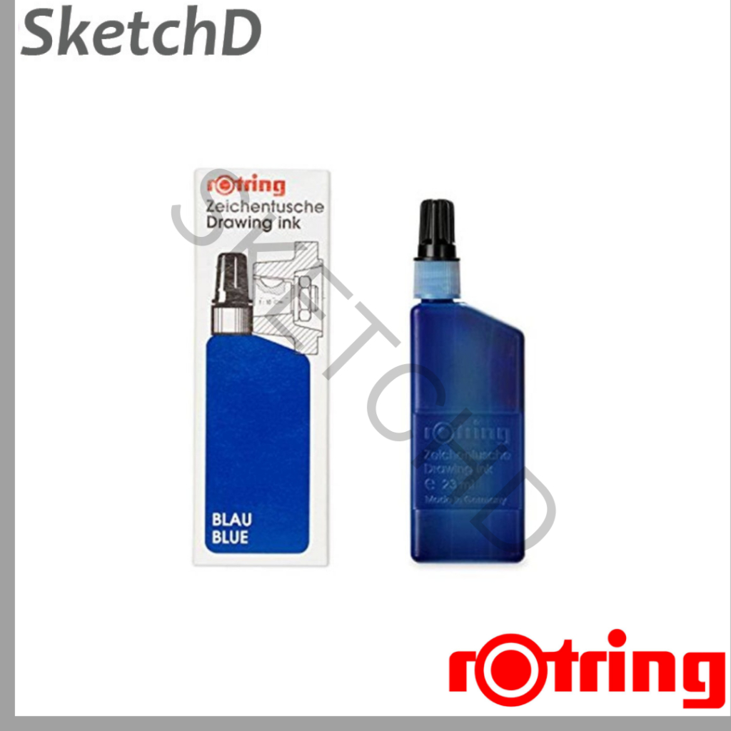 

Tinta Gambar Pena Isograph Biru 23 ml Rotring Blue Drawing Ink