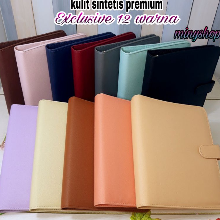 

KODE D43Z Binder Polos Exclusive A5 2 Ring Ada 12 Warna Pilihan Agenda Kuliah Kulit