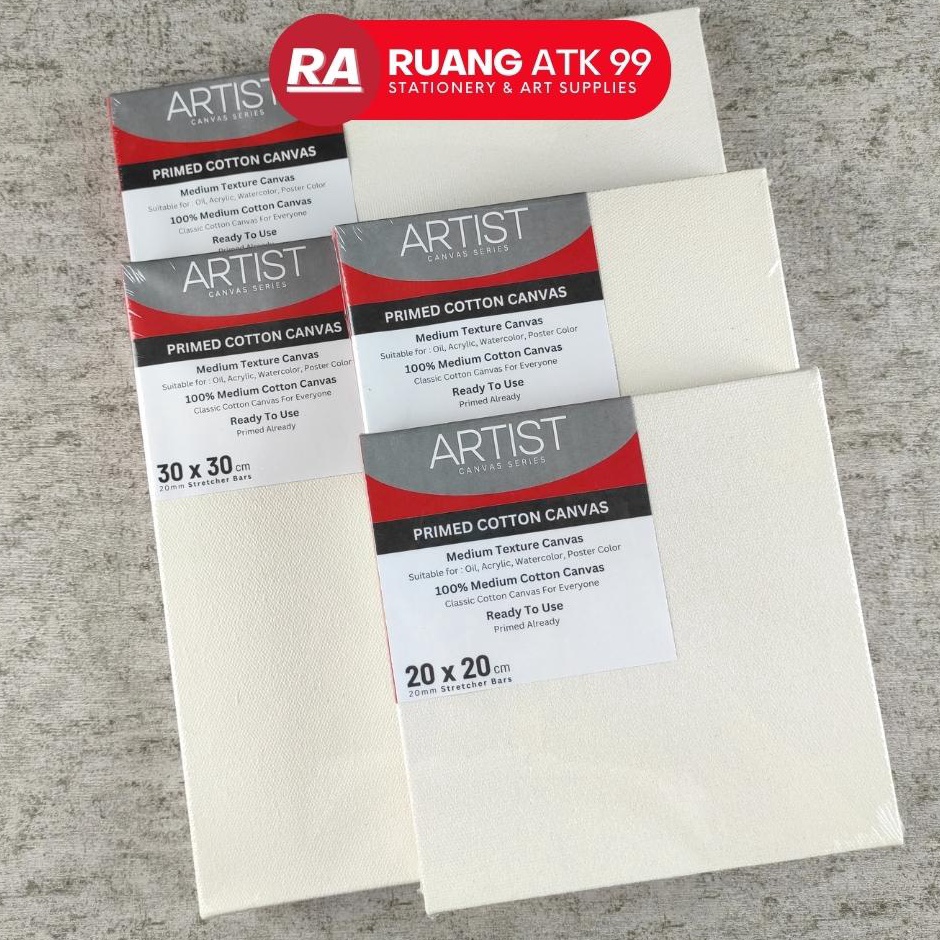 

Lagi Diminati Kanvas Lukis Premium Media Lukis Primed Cotton Canvas Siap Pakai