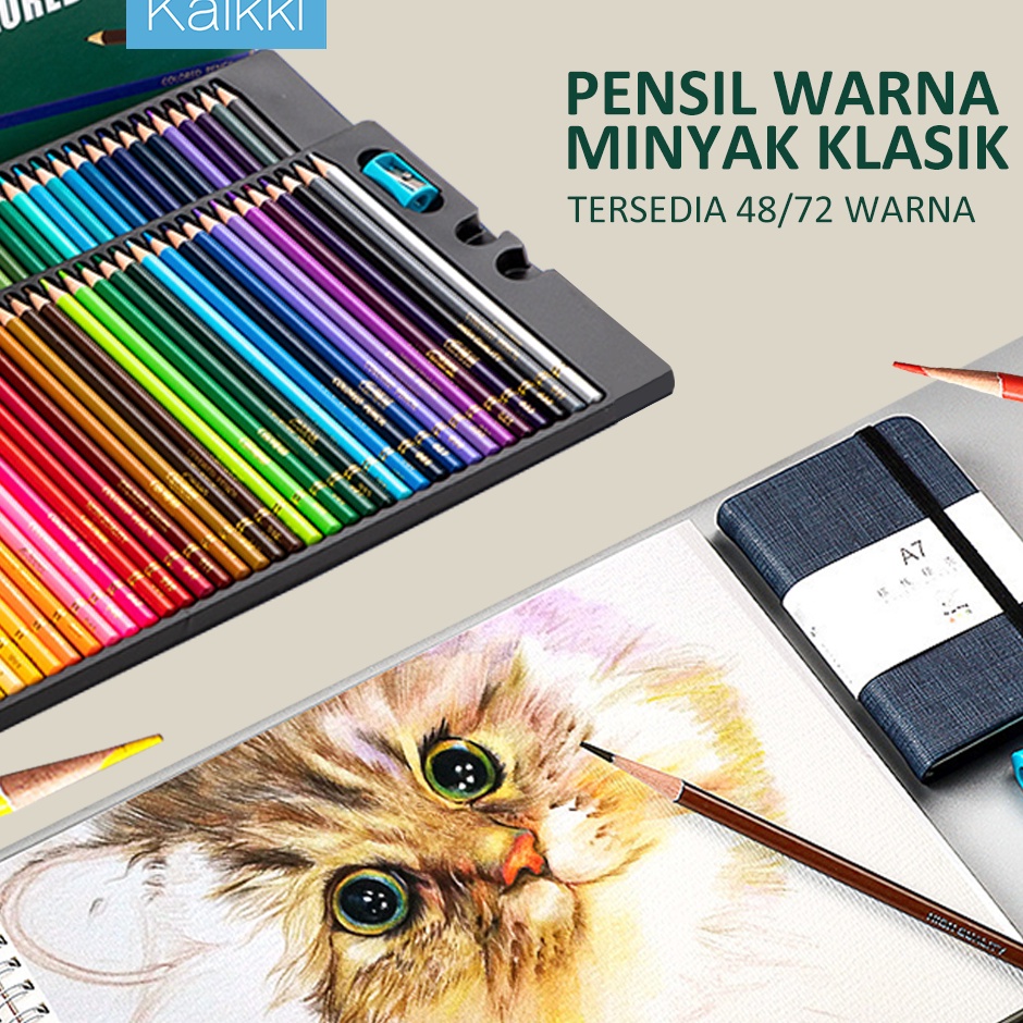 

Best Style KAIKKI Set pensil multi warna untuk menggambar seni Kuas cat minyakpensil warnakuas lukis