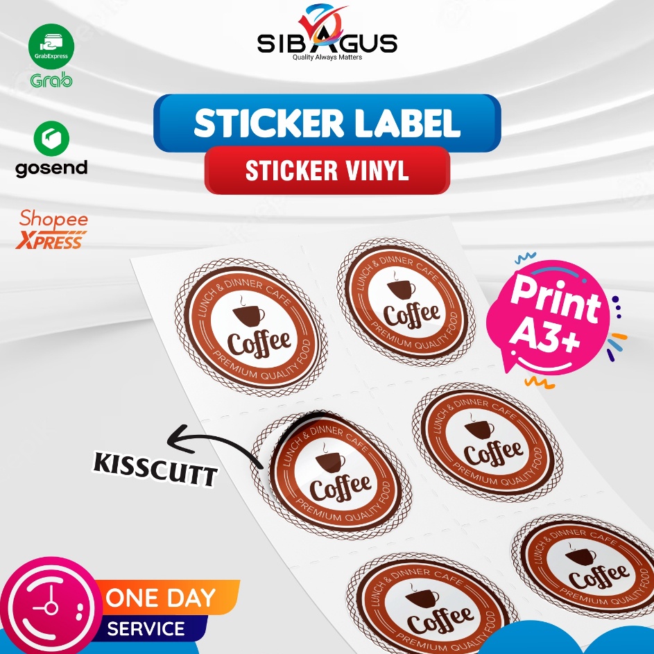 

Buruan Serbu Stiker Label Kemasan Stiker Vinyl Anti Air Stiker kemasan frozen food Stiker A3