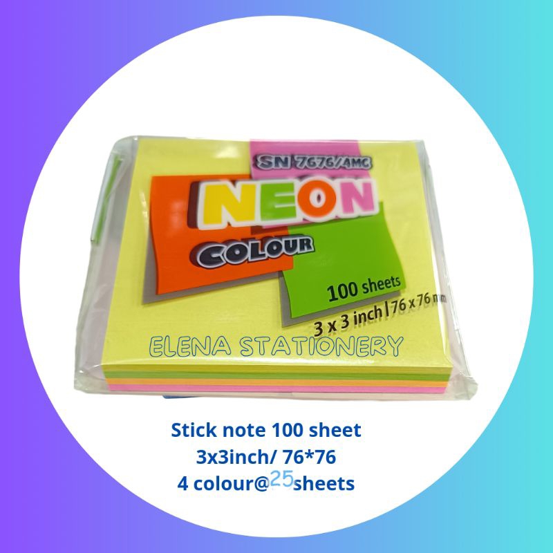 

stick note 100 sheet v tec/ 76x76/sticky note