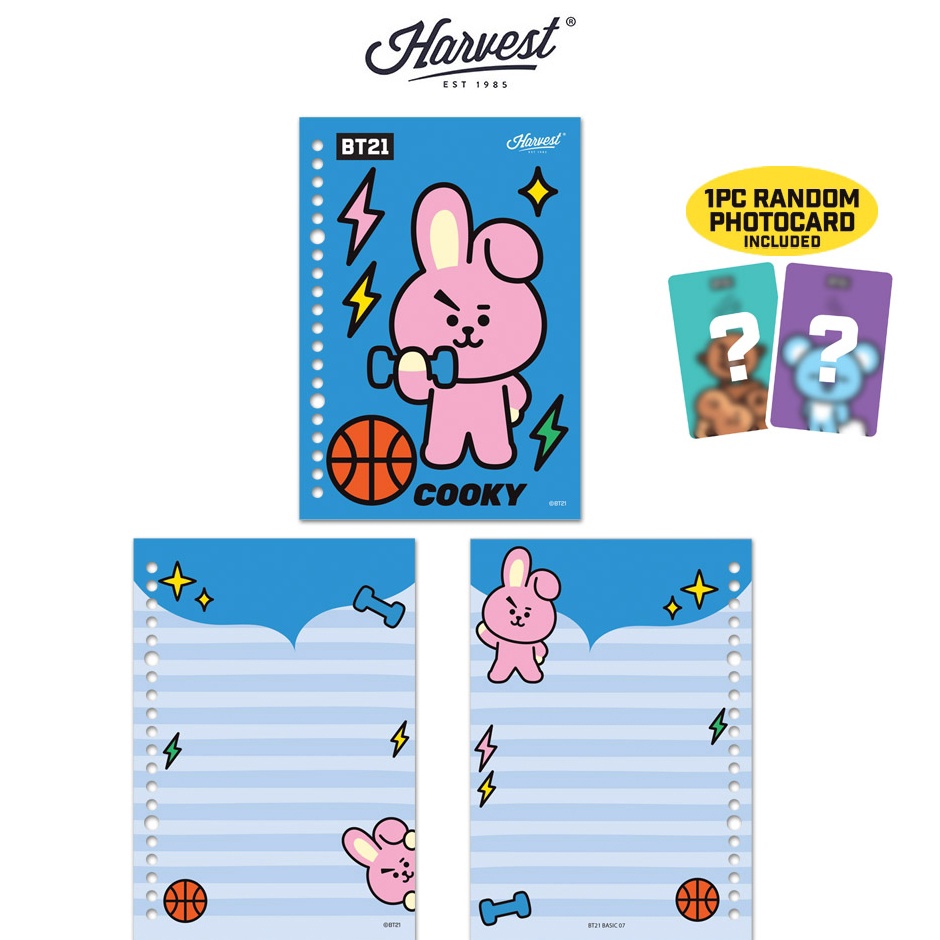 

Segera Pilih Harvest BT21 Kertas Binder Loose Leaf COOKY