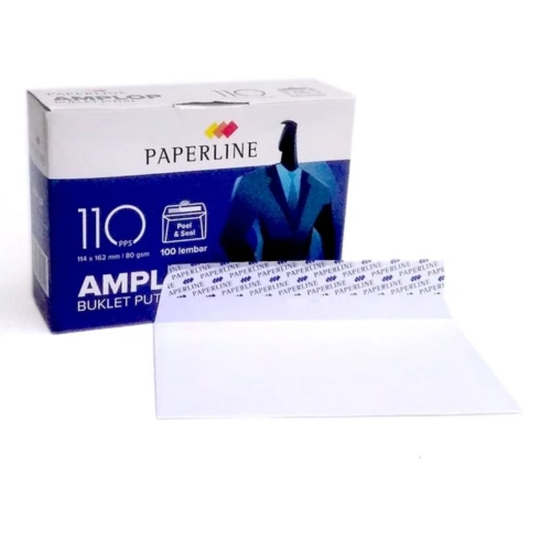 

Amplop Paperline PPS 110 Polos 114x162mm Isi 100 Lembar