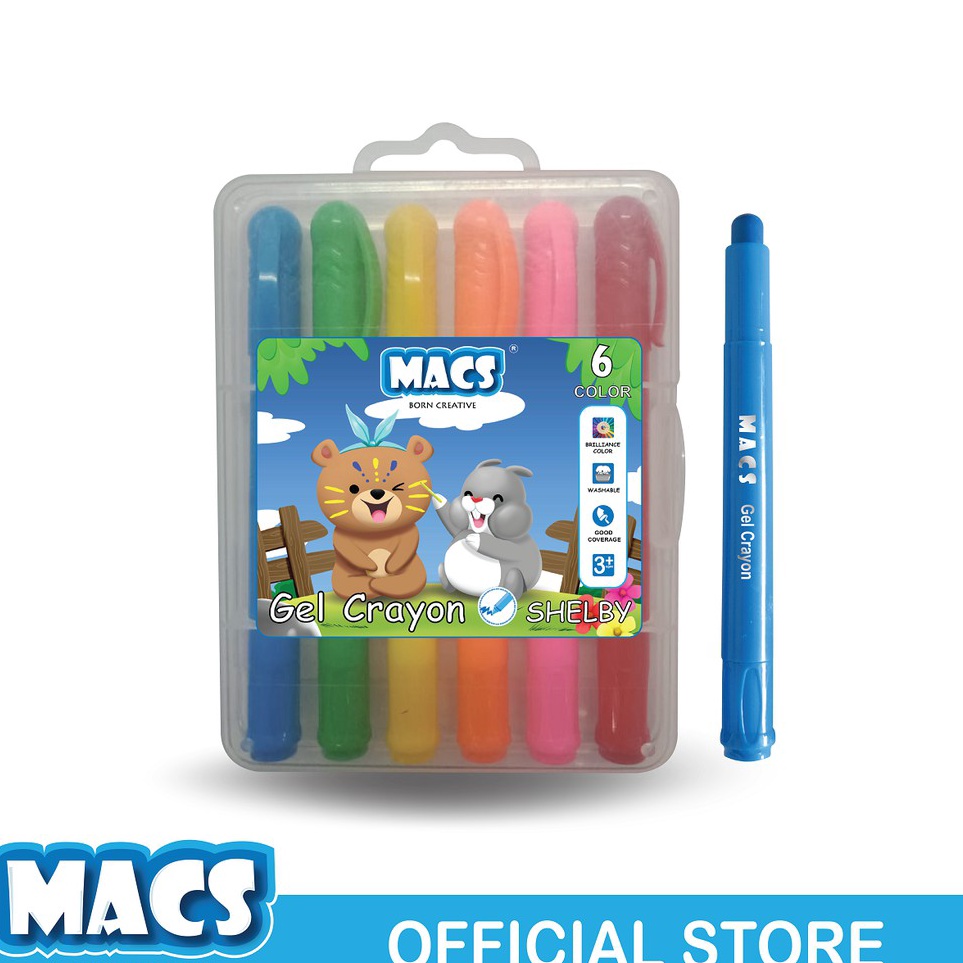 

On Sale Macs Gel Crayon 6 Warna Colors