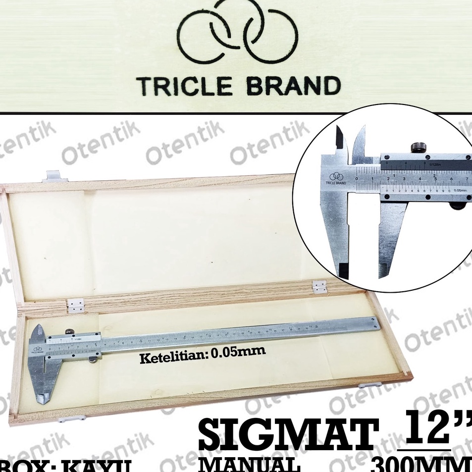 

Hadir Sekarang SIGMAT 12 INCHI JANGKA SORONG 3 MM VERNIER CALIPER 12 IN
