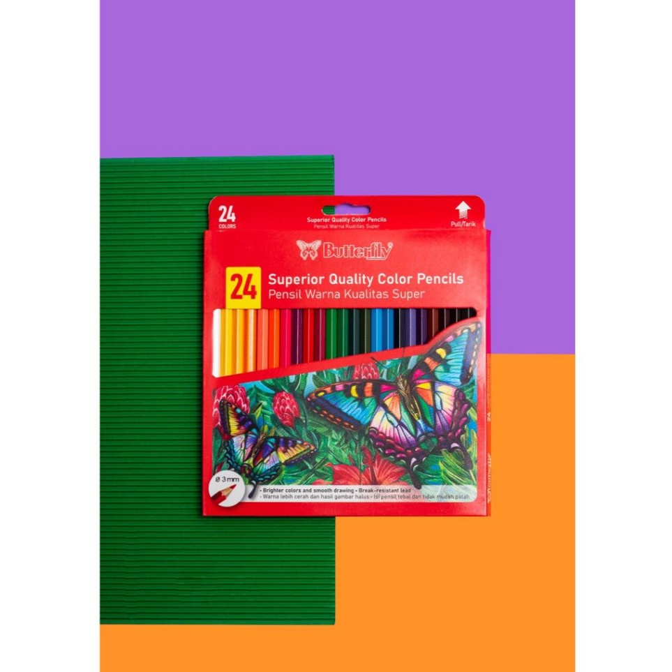 

Sedang Populer Butterfly Pensil Warna 24 Warna