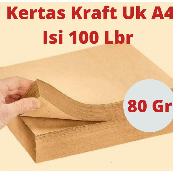 

Bonus Bubble 1 Lembar Kertas Kraft A4 8 Gram 8gram 8gr Kertas Samson Kraft Paper A4 Kertas Cokelat Kraft
