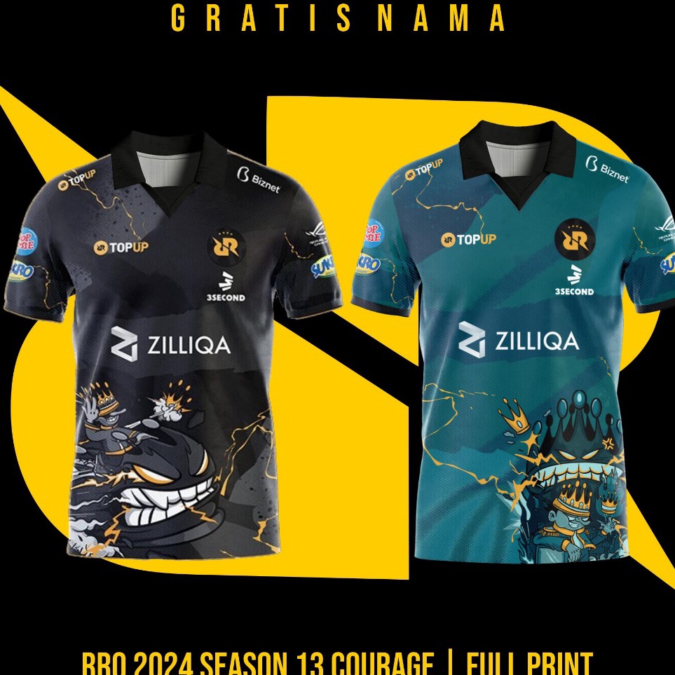 KODE N8D8 Jersey RRQ 224 Season 13 Courage Free Nickname
