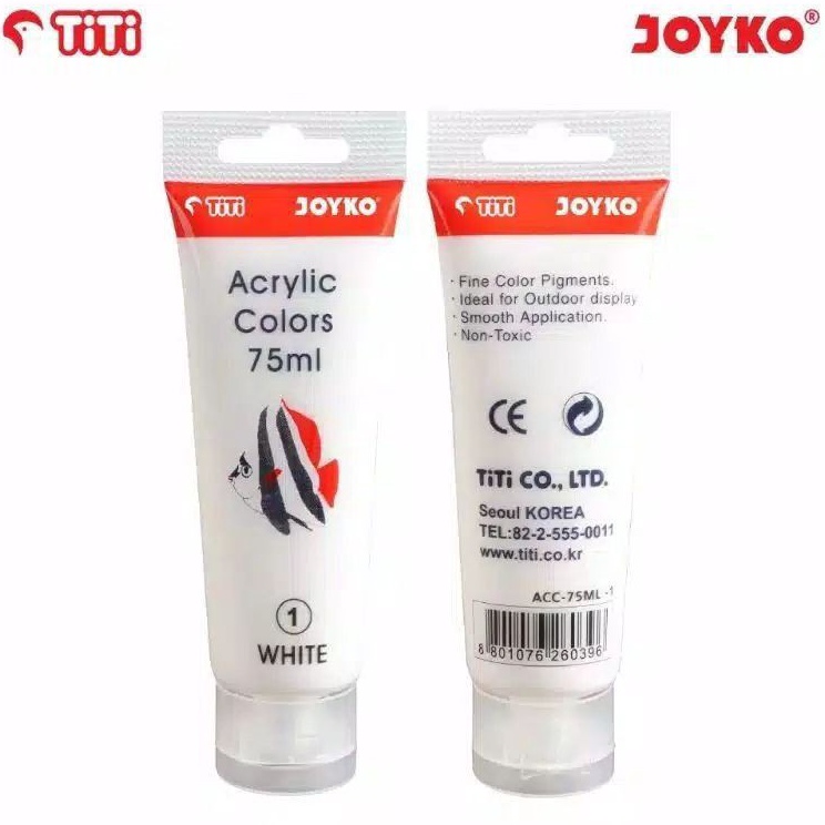

Baru Bermanfaat Cat Acrylic Joyko Putih ACC75ML1 White Cat Acrylic