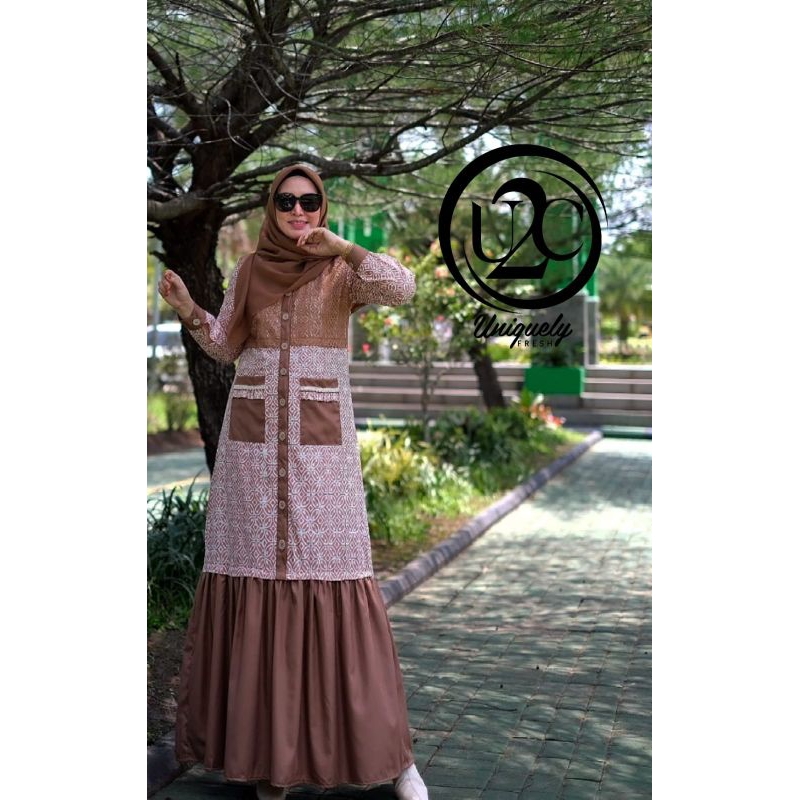 gamis casual batik busui tyas dress u2c
