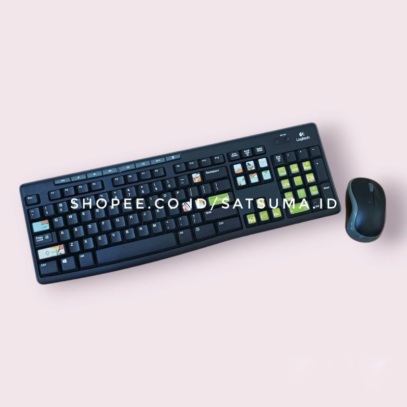 Keyboard + mouse Logitech wireless bekas