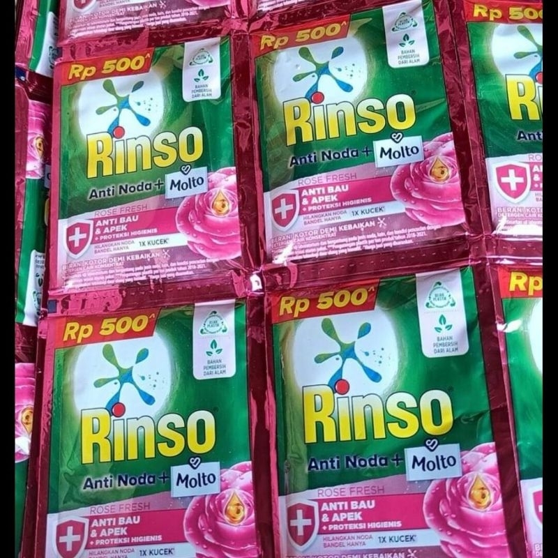 rinso anti noda cair kemasan 500 isi 24 sachet/rinso cair kemasan 500 isi 24 sachet