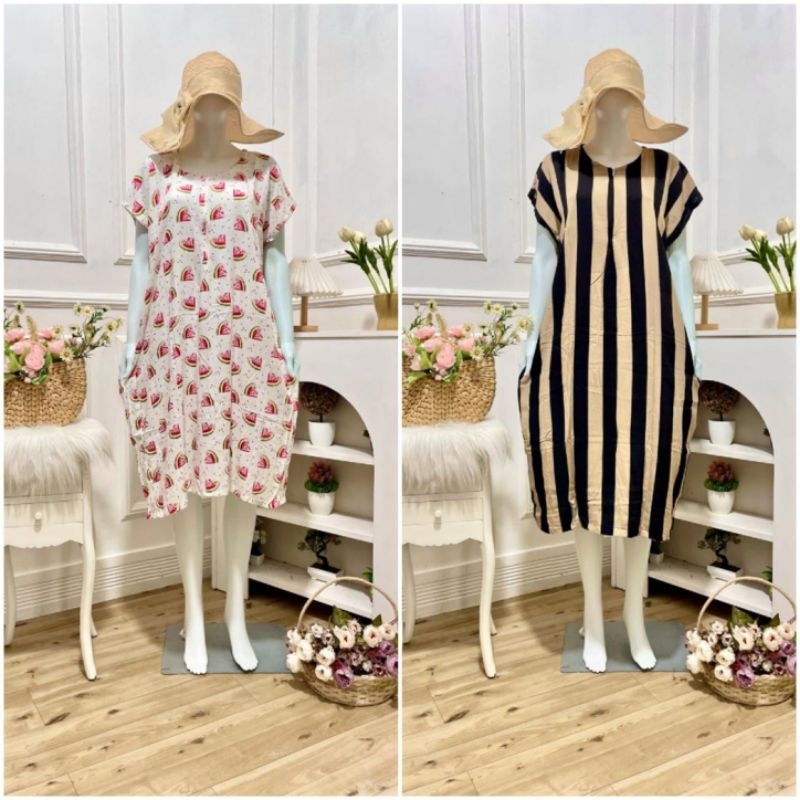 Daster Habel pendek/daster kekinian/daster rayon/daster rumahan/ daster adem