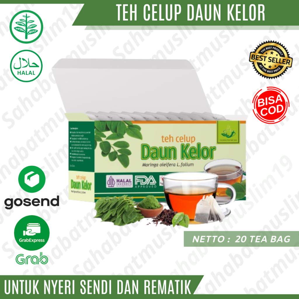 

Teh Celup Daun Kelor Tazakka Herbal Nyeri Sendi Rematik Ampuh Original