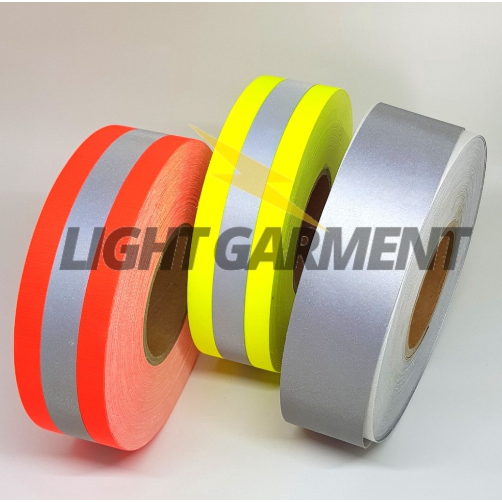 

Pita Scotchlite Skotlet Reflektif Reflektor Anti Bara Api Flame Resistant 5 cm 1 meter Baju Pemadam Safety Tahan Panas